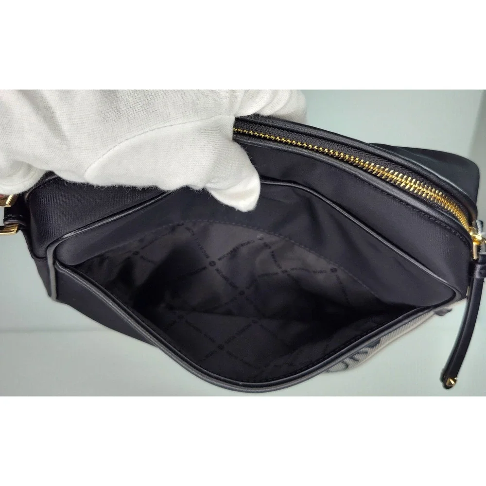 Michael Kors Jet Set Large Nylon Gabardine Crossbody Bag - Black - NWOT